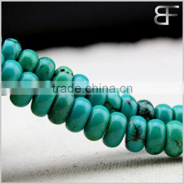 Gem stone gemstone Green Turquoise roundel Abacus Loose Beads Strand