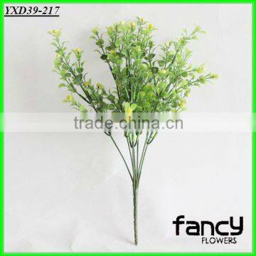 Home Decoration,7 Heads Apple Green Pastic Artificial Tropical Plants