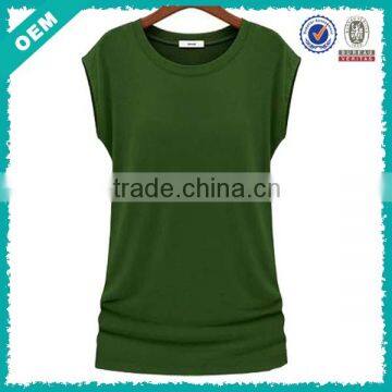 OEM wholesale women dress t shirt, long t shirt cotton fabric