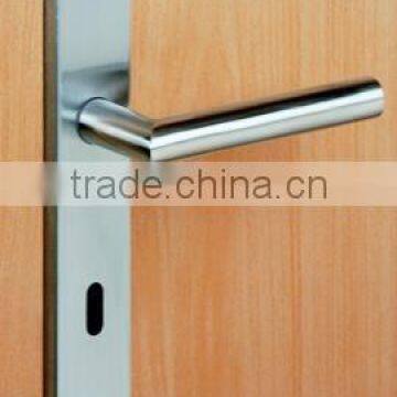 Germany style Stainless steel lever door handleon back plate