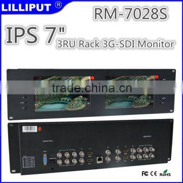 Lilliput RM-7028S IPS Panel Wide Viewing Angles 7 inch 3RU Rack 3G-SDI Monitor