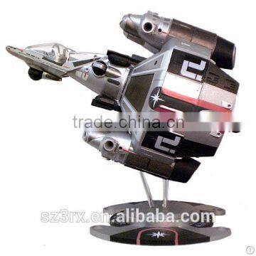 custom made airboat,6 inch size airboat resin sculpture,exclusive space ship resin sculpture factory