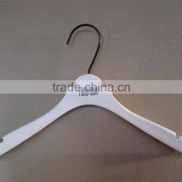 DL500 Top Selling Custom Brand for White Wood Clothes Hanger for Suit photo-2