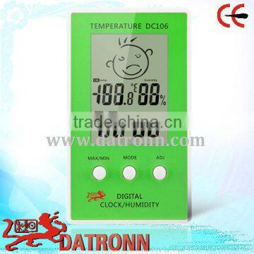 Indoor and outdoor temperature,moisture meter DC106