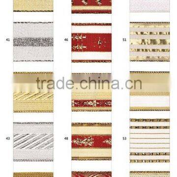 Popular Elegant Christmas Wired Ribbon for Christmas Tree Decoration photo-3