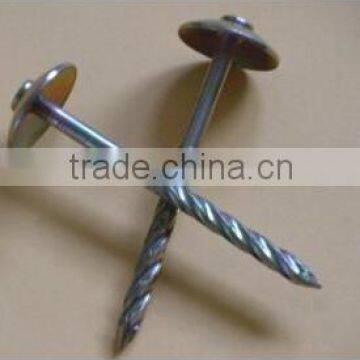 Galvanized umbrella head roofing nails with twisted shank by high quality