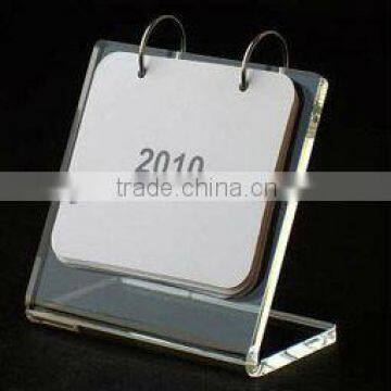 Customized acrylic calendar stand acrylic calendar acrylics slide calendar