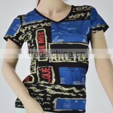 hot sale customized dye sublimation tee shirts for lady