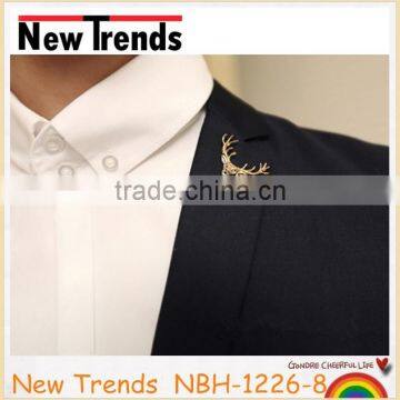 New Styles Deer Brooch Lapel Pin for Men Multi Color