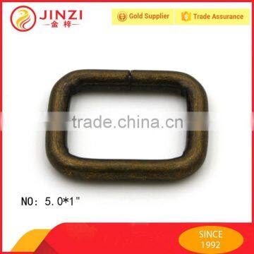 Anti-brass style square iron ring rectangule iron ring buckle for bags