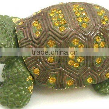 metal turtle trinket box with magnet closure,good quality and various designs,passed SGS factory audit