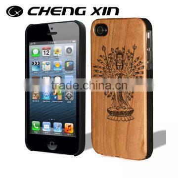 bamboo screen protector scratch resistant original wood cell phone case for iphone4