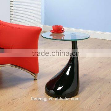 Cheap Glass Top Teardrop Side Coffee Table photo-3