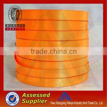 100% pure orange 1 Inch fashion urethane coated webbing creat your own brand