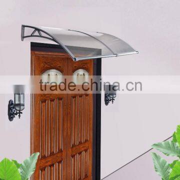 Innovative Design - PP Plastic Polycarbonate Door Canopy With Water Gutter - Clear Transparent PC Roof photo-6