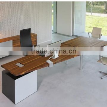 High quality cheap wood veneer office furniture ,L-shape office table,director table design