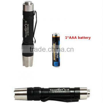 AAA LED flashlight pen shape with pocket clip TANK007 E10