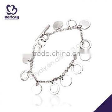 hot sale costume silver jewelry 18k gold plated bracelet fashion jewelry