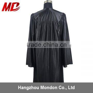 Choir Robe - Adult Church Robe Shiny Black photo-2