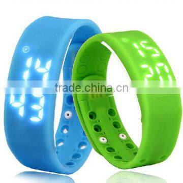 LED Intelligent Pedometer Sport Watch With Healthy Record