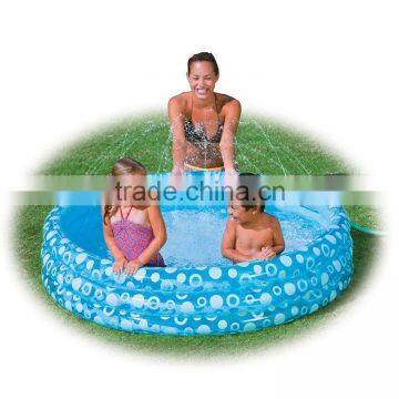 Blue Large Pvc Inflatable Round Pvc Swimming Pool for Family
