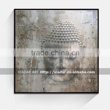 Wall art decor buddha face oil painting on canvas SHU165