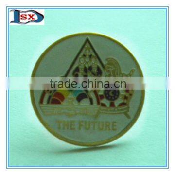 Beauty eco-friendly colorful printing badge/high quality printed lapel badge with thorn needle