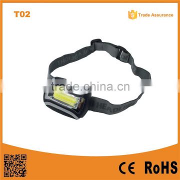 T02 2015 NEW DESIGN 3W COB LED Headlight headlamp 3AAA Led Light Headlamp