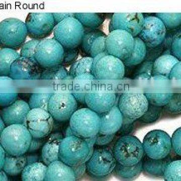 Turquoise Smooth Round Beads