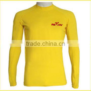 customized high quality spandex lycra rash guard