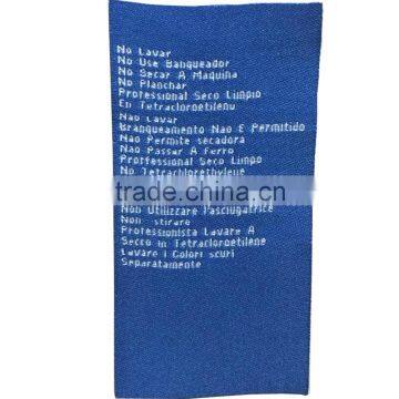 factory direct care label blank clothing labels polyester care label