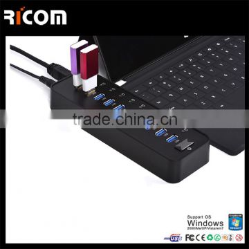 10 port network switch 3.0 hub,power switch hub 3.0,10 ports switch 3.0 hub---HUB316-Shenzhen Ricom