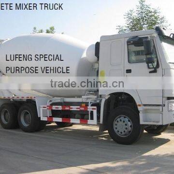 China LUFENG brand SINOTRUK HOWO chassis concrete mixer truck,cement mixer,concrete truck