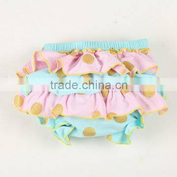 2016 design for kids wholesale ruffles baby cotton bloomers