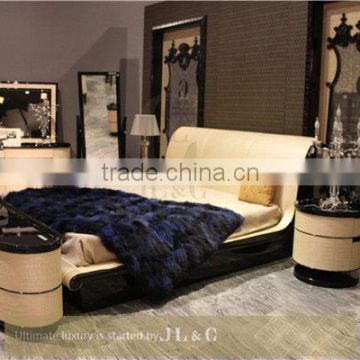 Oxhide leather medical metal drawers for bedroom, JB02-03 night stand from china supplier-JL&C Furniture