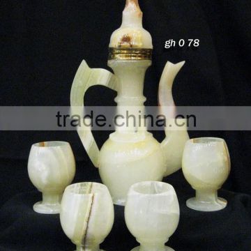 Green Tea Set with Jug and 4 Cup