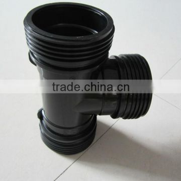 PP Female Straight Three-Way Tee Pipe Fitting Injection Mould/Collapsible Core