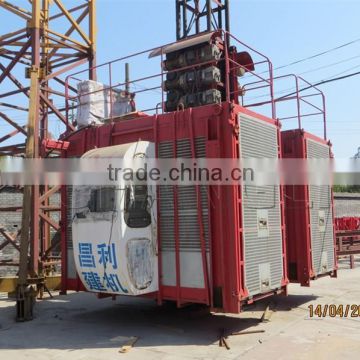 fixed construction lift for sale, SC200/200 construction elevator with CE ISO certification, price of construction elevator