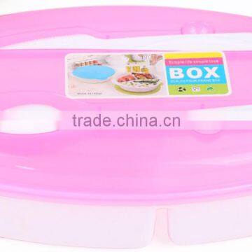 The New 2016 Built-in Three Bento Boxes Easy to Carry the Environmental Protection Plastic Lunch Box Set of Box of Wholesale photo-3