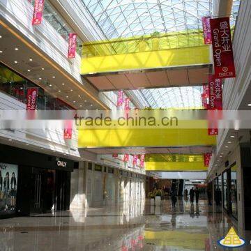 Decorative railing glass, skylight roof glass, interior balcony glass, laminated hot bent glass and special shape glass