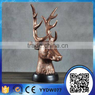 factory price resin deer antler statues