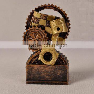 Piston and gearing trophy resin awards