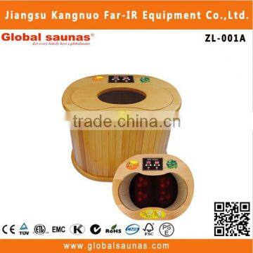 far infrared heating foot sauna wooden barrels with massager bath spa ZL-001A