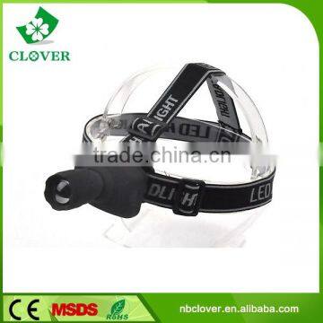 High Power Zoom Headlamp 3*AAA Battery 1W Led Cree Headlamp Manufacturers