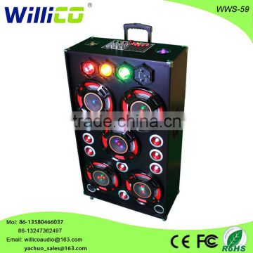 2016 willico BT Active DJ Party Speaker / Bluetooth + Sound Activated Lights wws-59