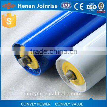 Steel & rubber impact idler roller for belt conveyors