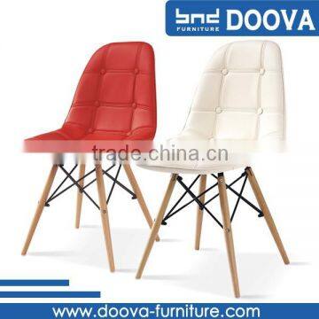 Plastic chair coverd leather plastic white chair