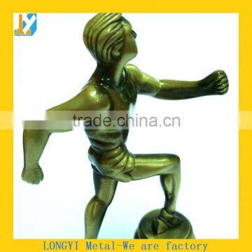 Athlete sculpture home decoration metal craft