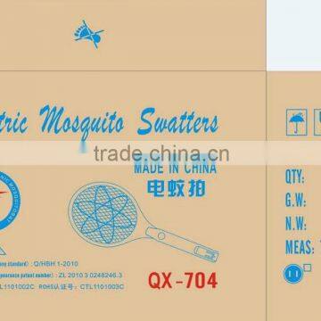 QX704-1 Rechargeable Electric Mosquito Bat Mosquito Killer Mosquito Swatter With Round or Flat Plug