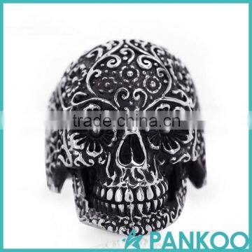 wholesale 2016 the new skull serise of silver and titanium and alloy classic retro punk ring